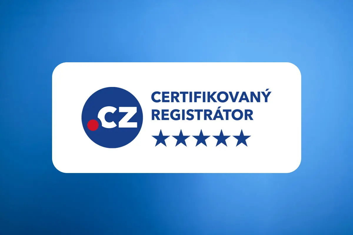 Logo Jsme jediný 5* registrátor na trhu
