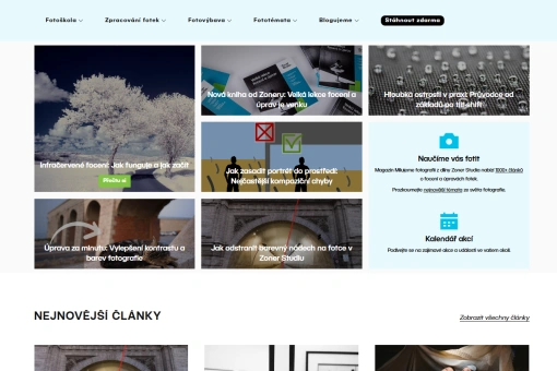 Náhled webu Milujeme Fotografii