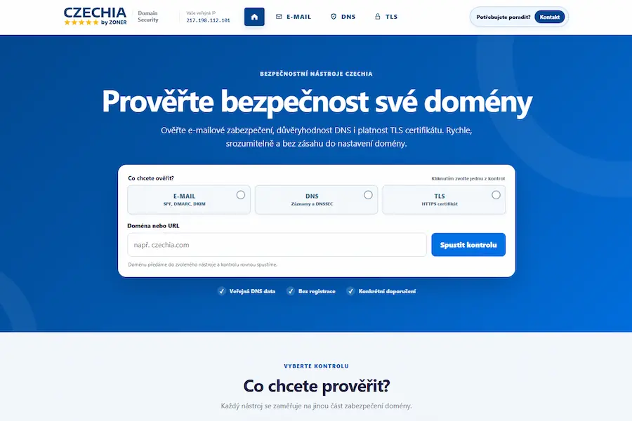 Logo Může někdo rozesílat e-maily vaším jménem? Zjistěte to do pár sekund
