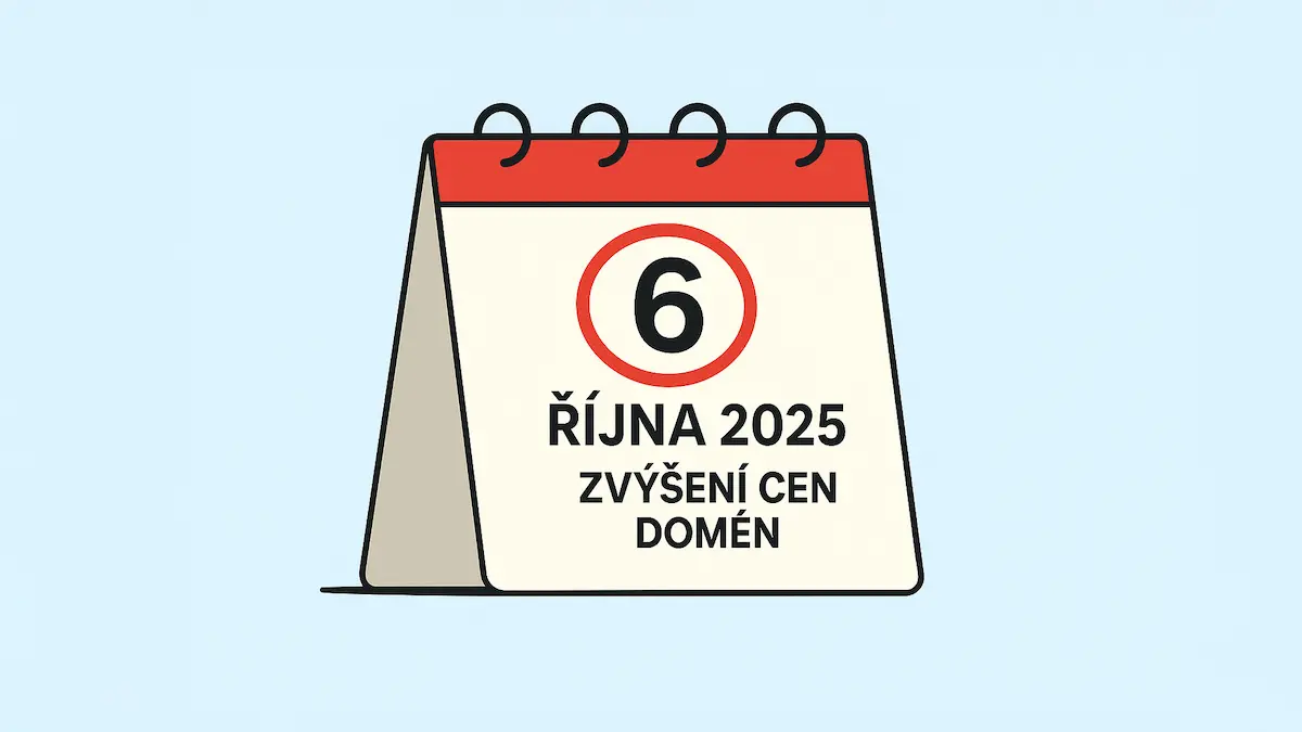 Logo Ceny domén vzrostou už 6. října 2025. Jak se tomu vyhnout?